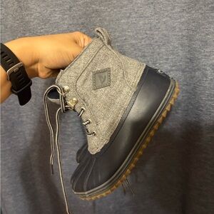 Sperry Kids Gray and Black Boots